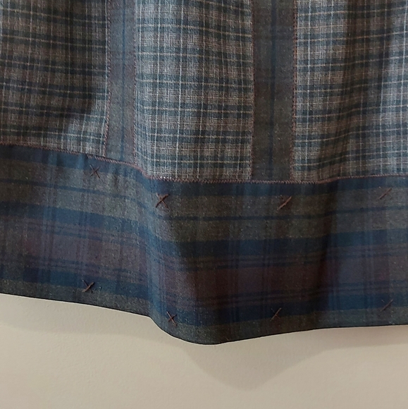 Peruvian Connection Wool Blend Mixed Plaid Skirt - Picture 4 of 10